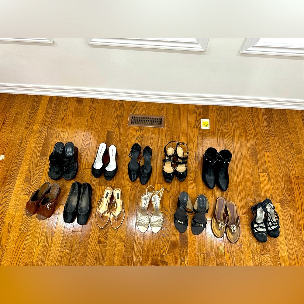 The sizes will be 8 and 8.5 and 9 and I’m selling boots and heels in those size